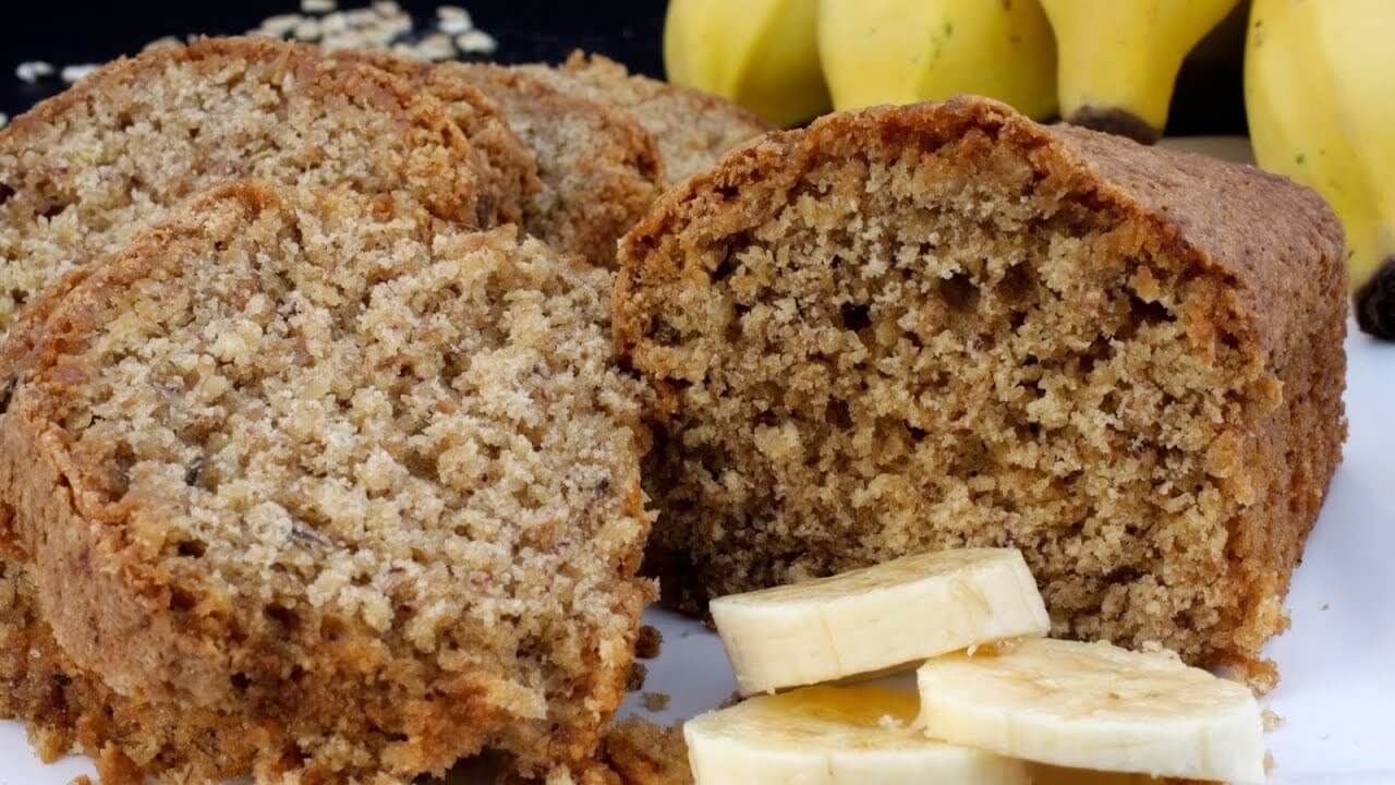 Receita Deliciosa de Bolo de Banana com Aveia