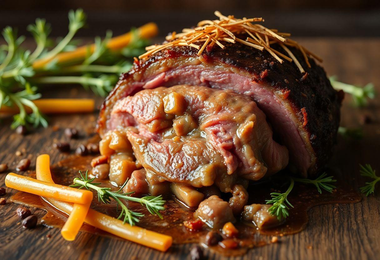 Abobrinha Recheada Com Carne E Espinafre