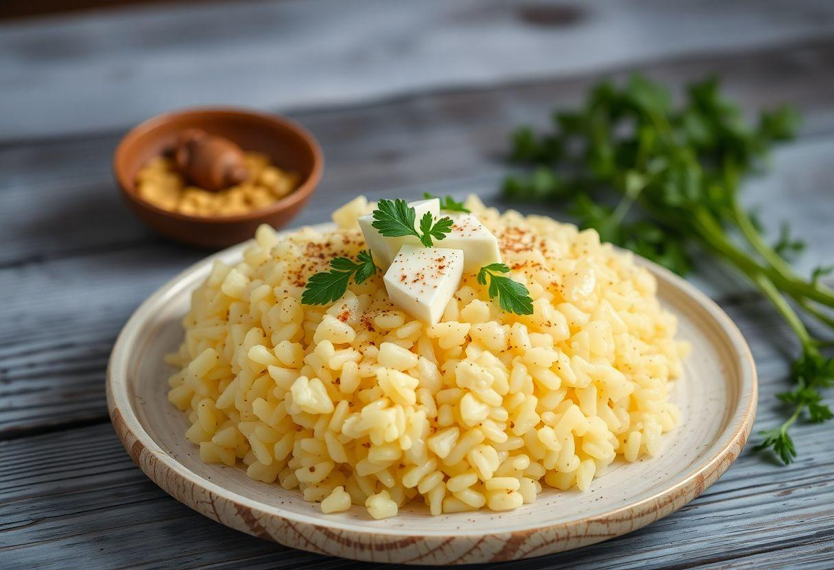 Arroz Com Abobrinha e Queijo Parmesão
