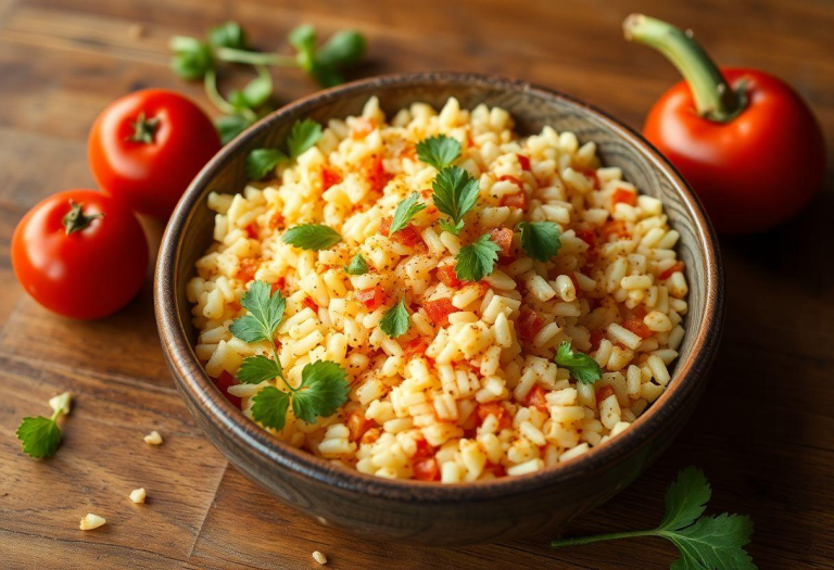 Arroz Com Tomate Seco e Rúcula Arroz Com Tomate Seco e Rúcula