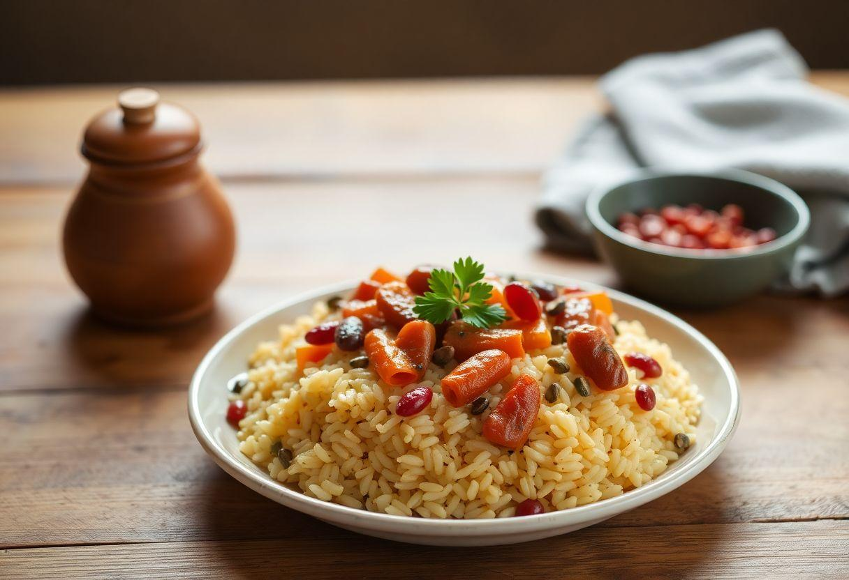 Arroz com Linguiça e Legumes Uma Panela