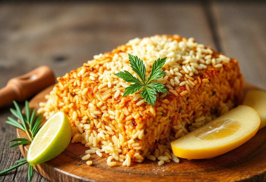 Arroz de Forno Vegetariano Com Palmito