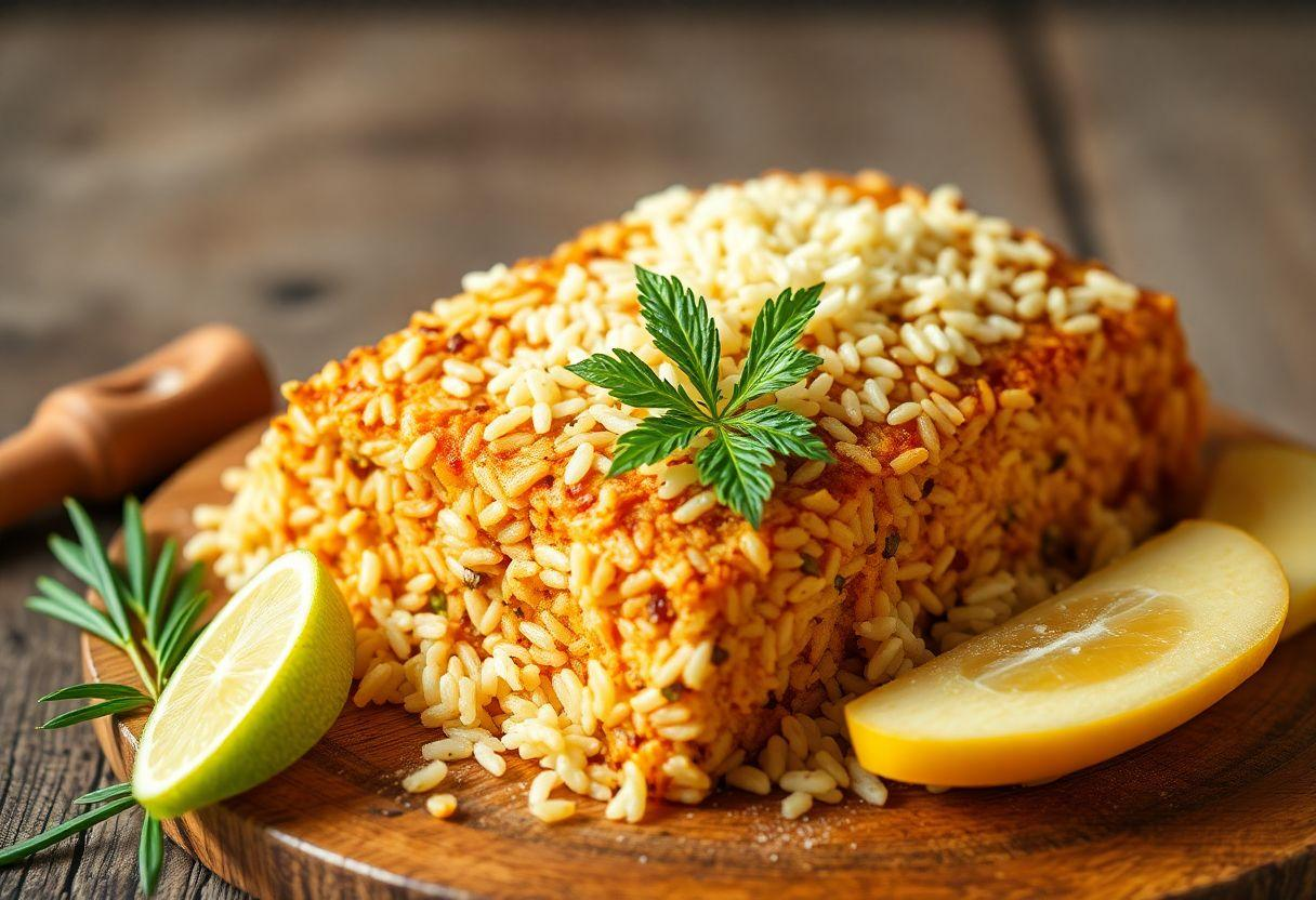 Arroz de Forno Vegetariano Com Palmito