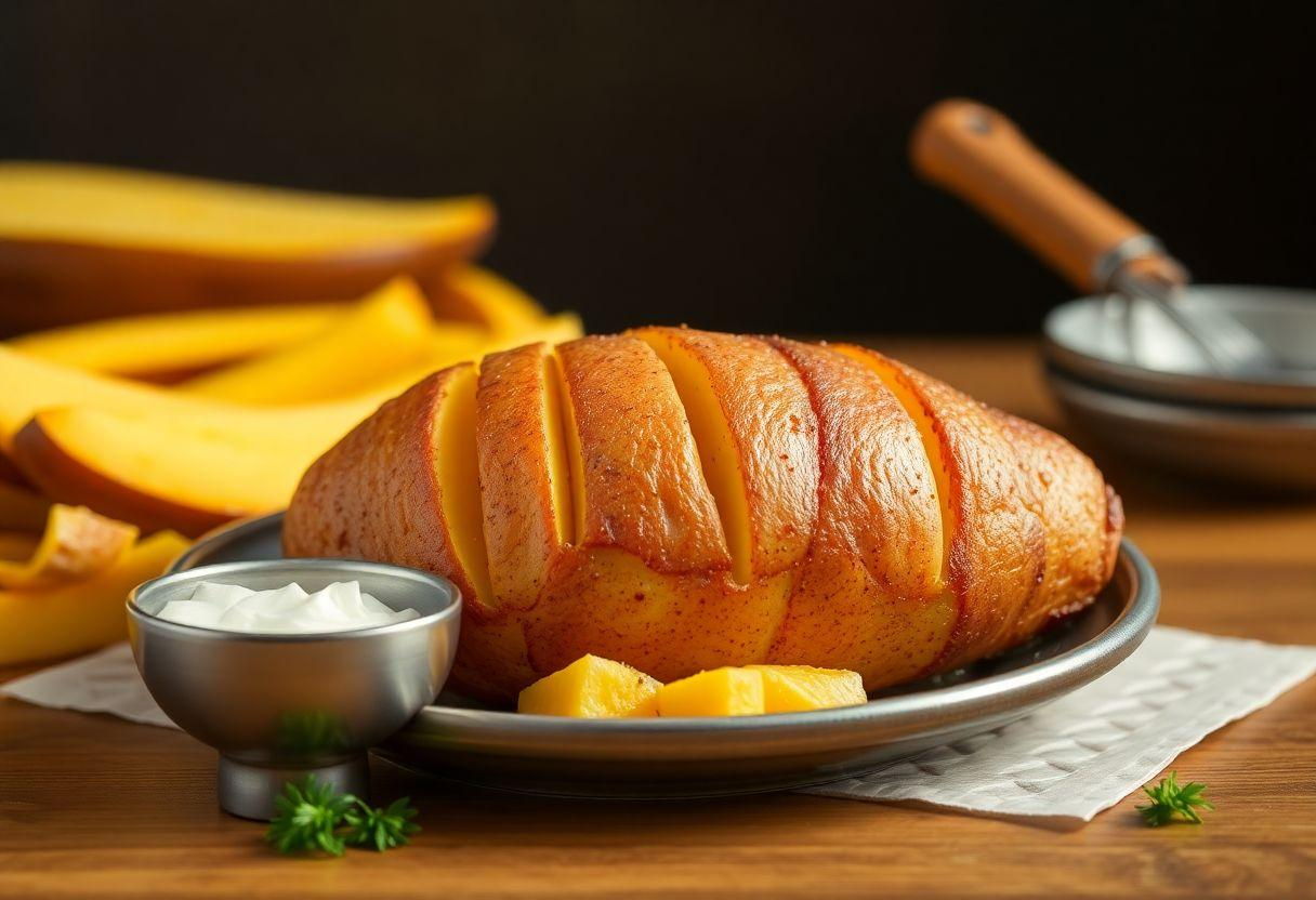 Batata Recheada na Airfryer Fácil