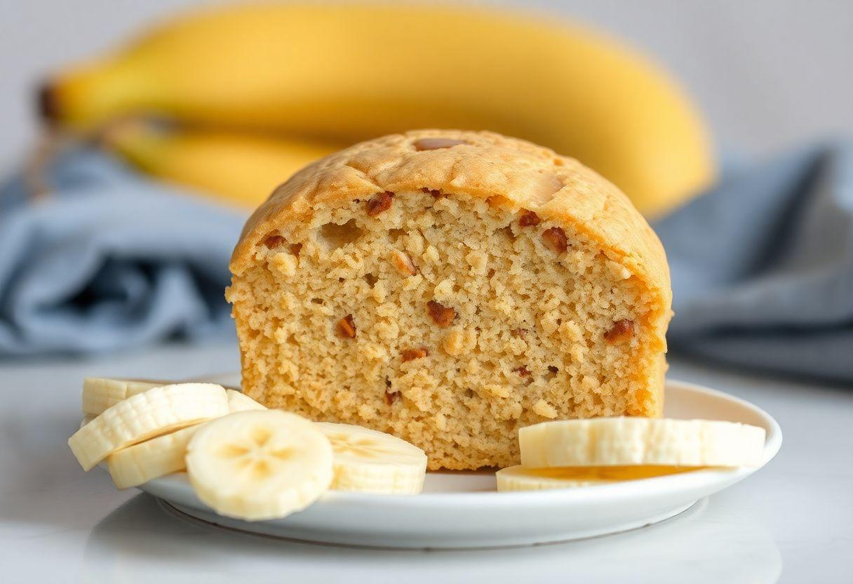 Bolo de Banana Sem Farinha e Sem Açúcar
