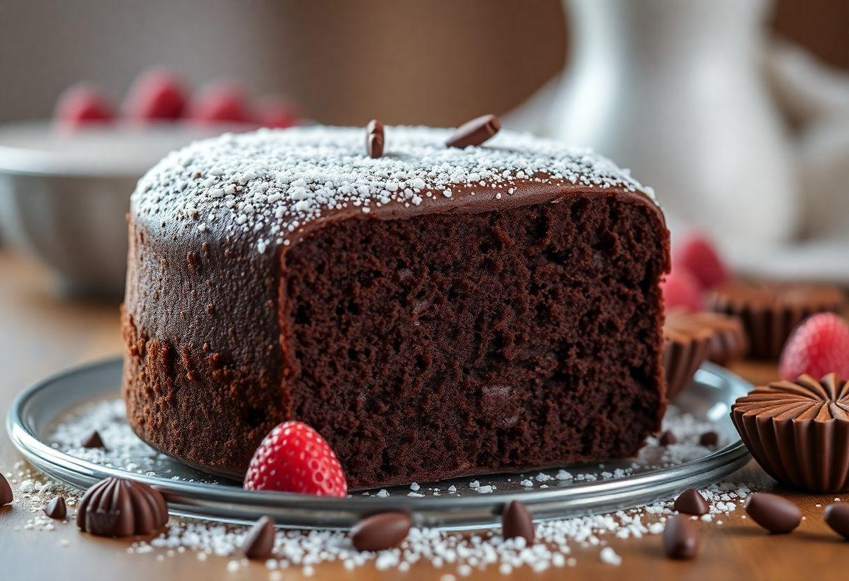 Bolo de Caneca de Chocolate de Microondas