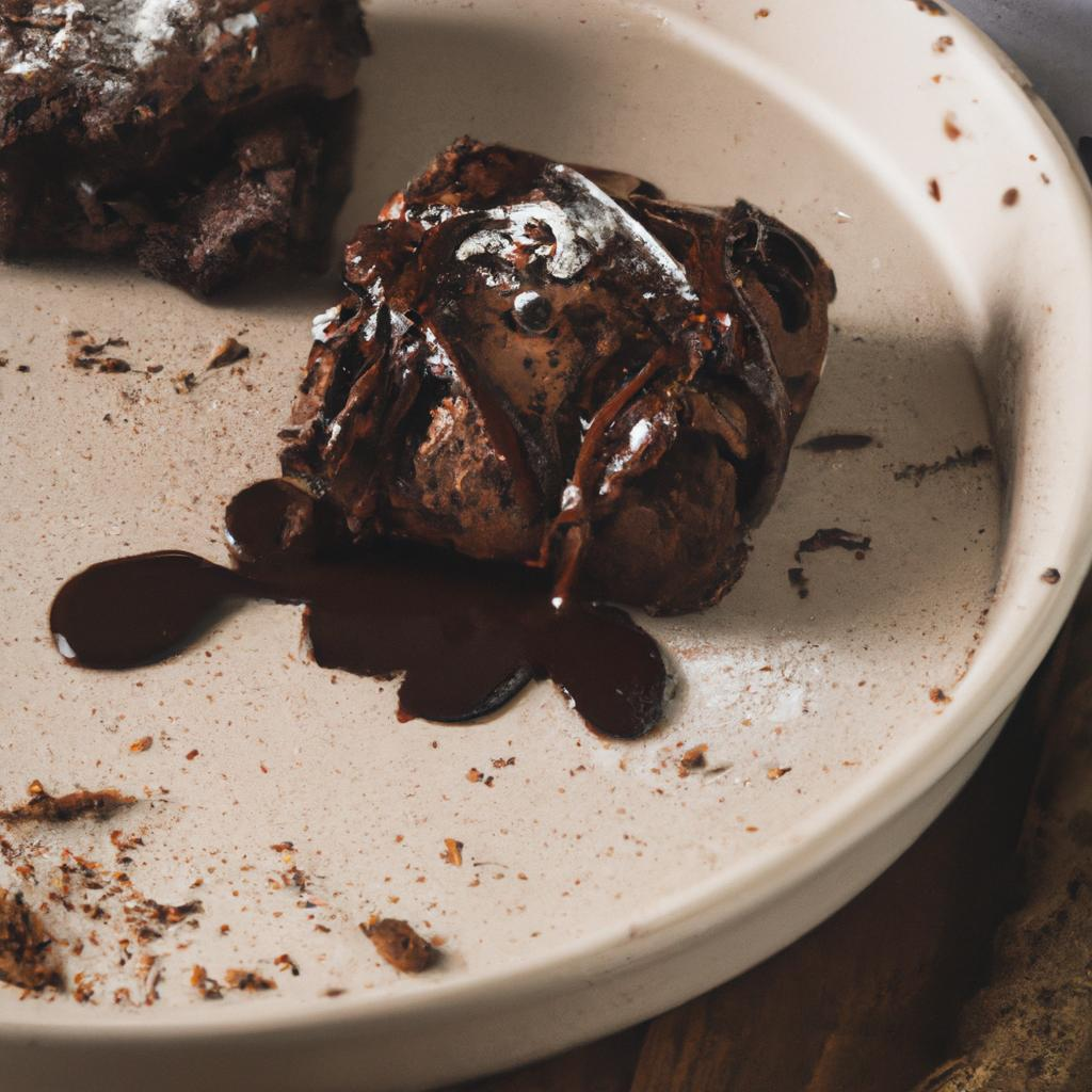 Brownie de Chocolate Molhadinho com Casquinha Crocante