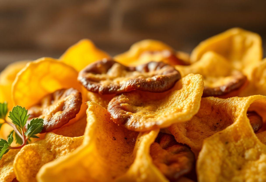 Chips De Espinafre Assado Crocante