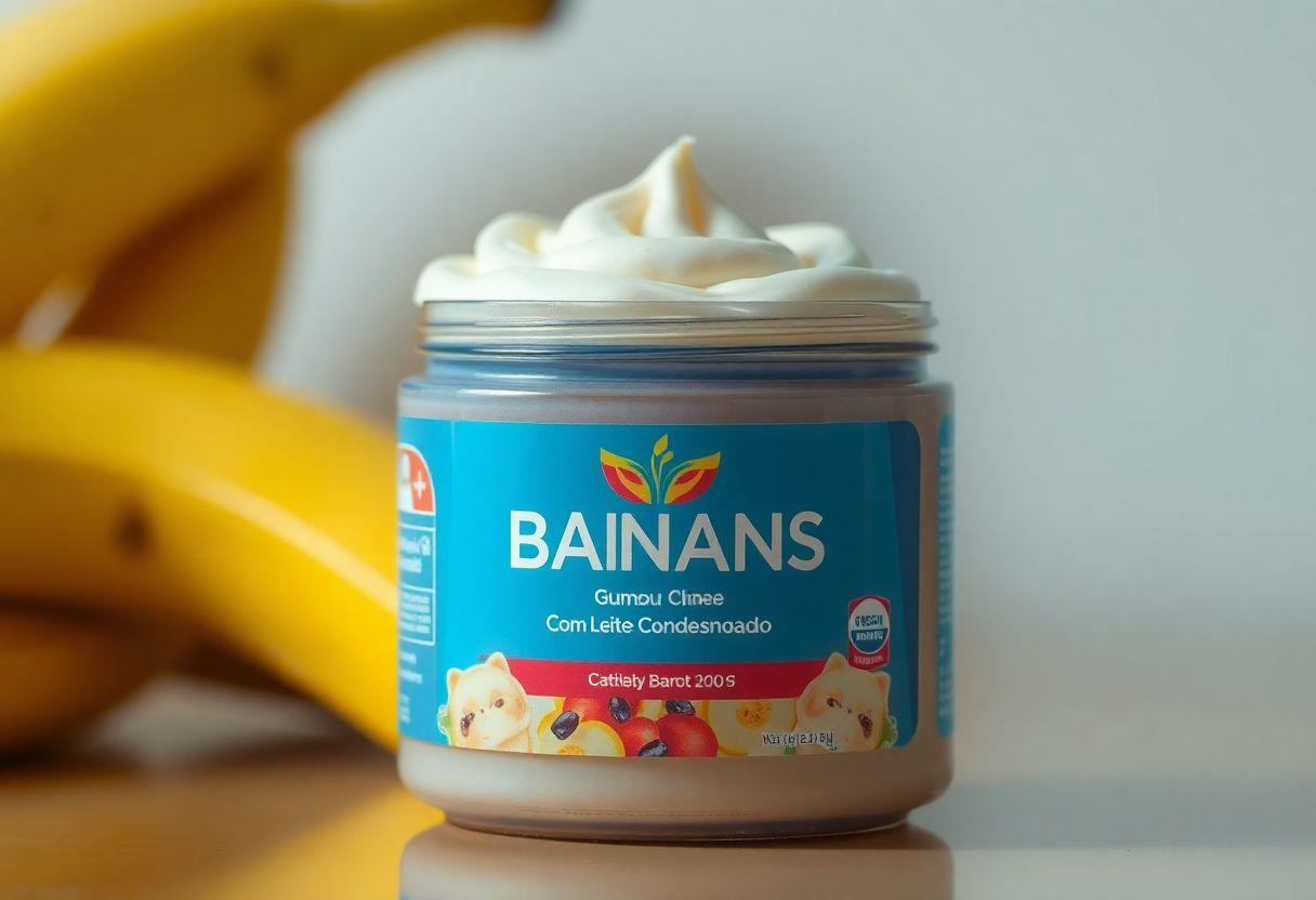 Creme de Banana Com Leite Condensado