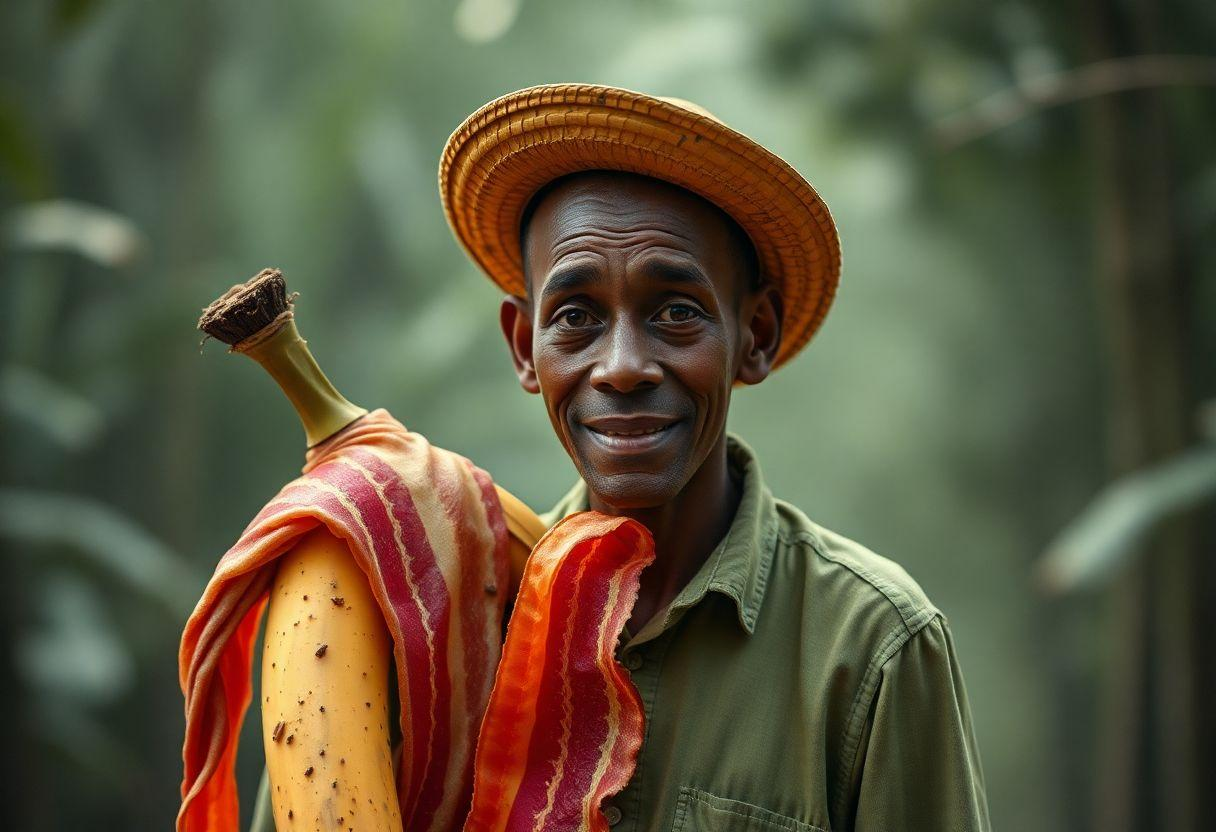 Farofa de Banana da Terra com Bacon