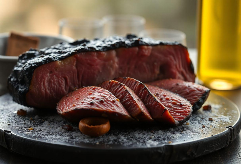 Fraldinha Assada na Mostarda: Crosta Saborosa e Carne Macia Fraldinha Assada na Mostarda: Crosta Saborosa e Carne Macia