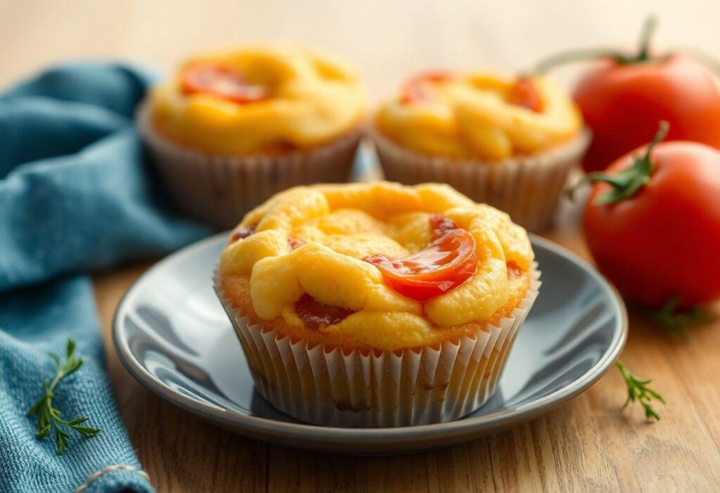 Muffin Salgado De Espinafre E Tomate Seco