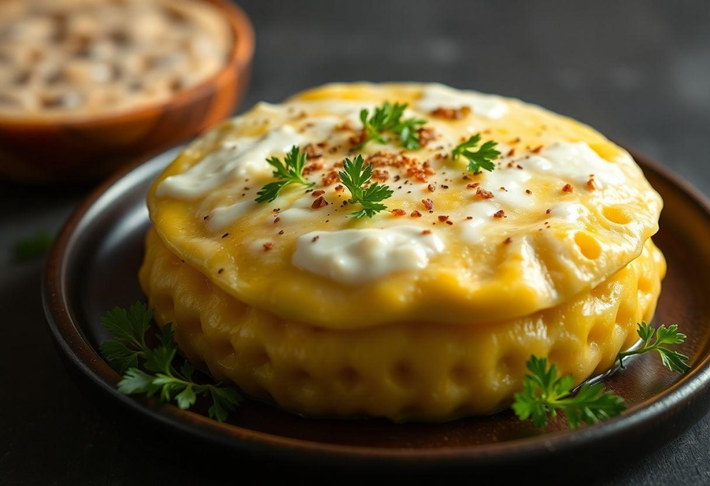Omelete De Espinafre Com Queijo Branco