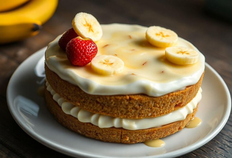 Pavê de Banana Com Doce de Leite