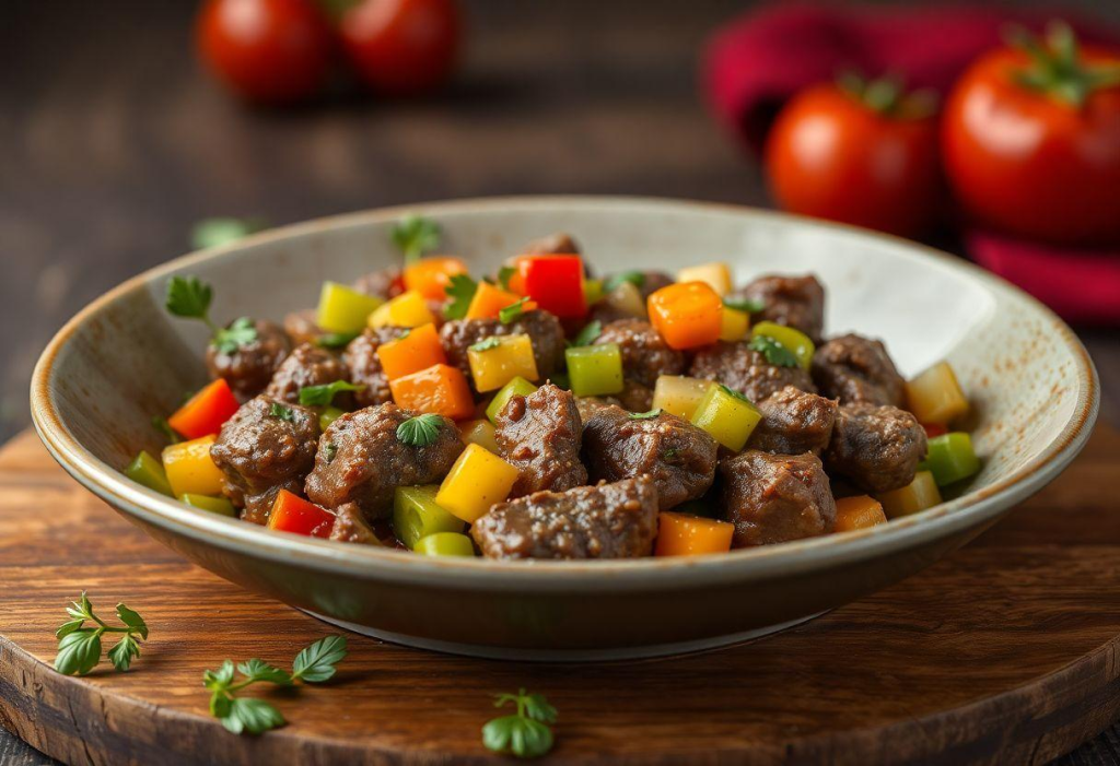 Picadinho de Carne com Legumes Simples
