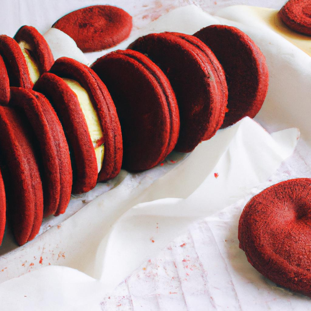 RECEITA DE COOKIES RED VELVET COM RECHEIO DE CREAM CHEESE