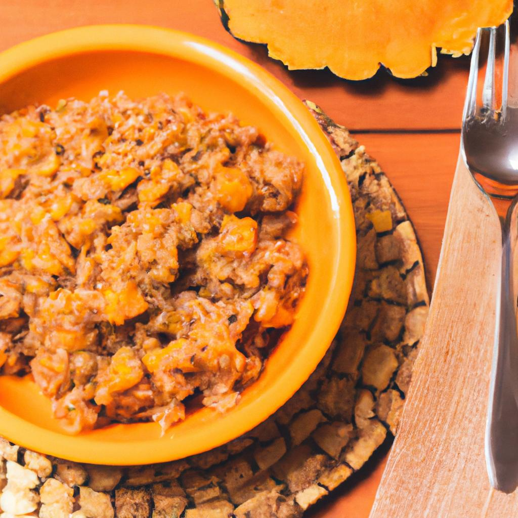 RECEITA DE RISOTO COM CARNE SECA E ABÓBORA