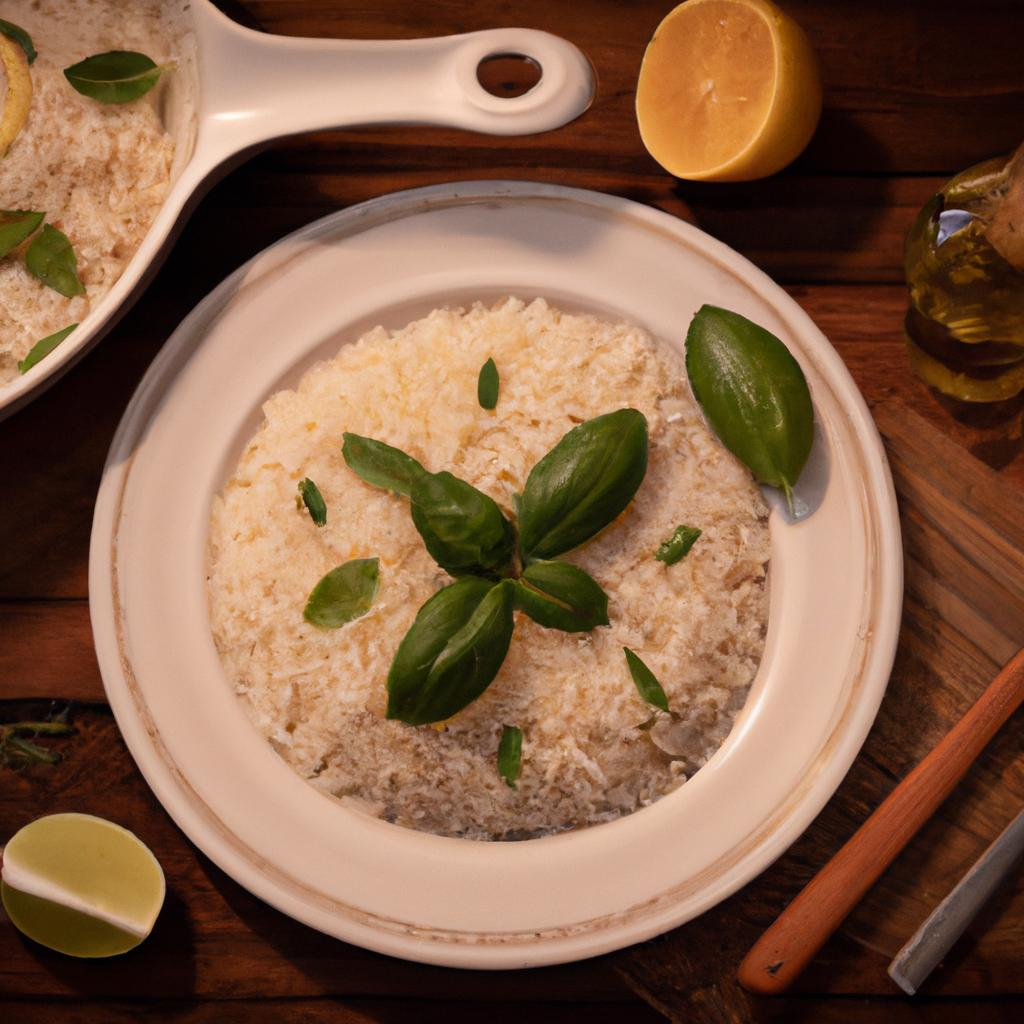 RECEITA DE RISOTO LIMÃO SICILIANO COM ALECRIM