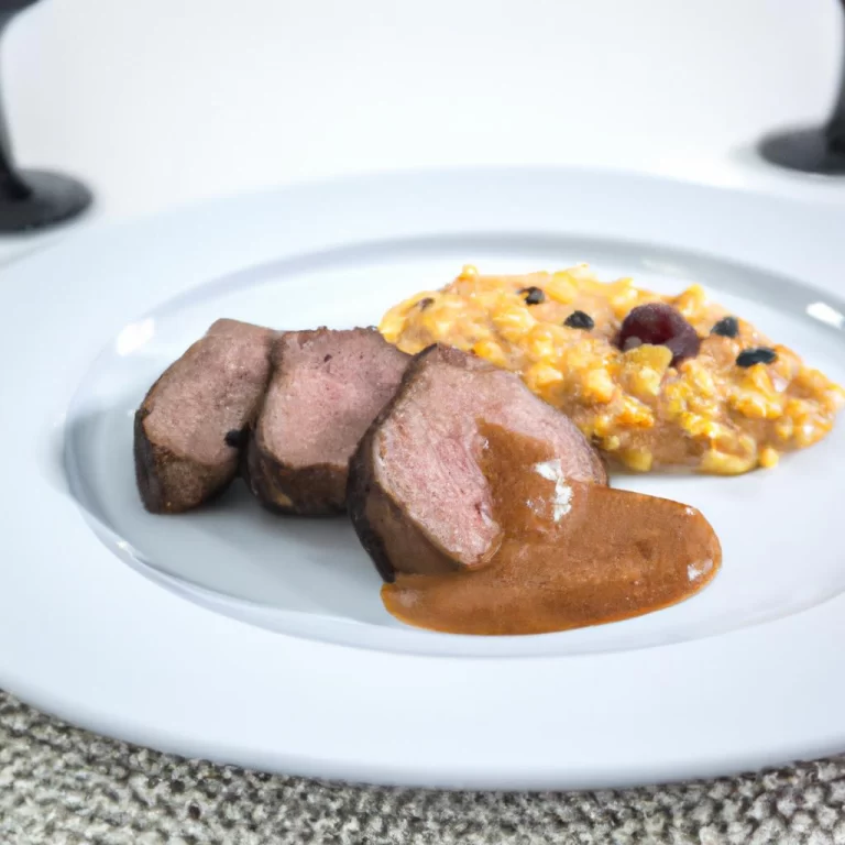 RECEITA DE RISOTO MIGNON COM MOLHO DE MOSTARDA