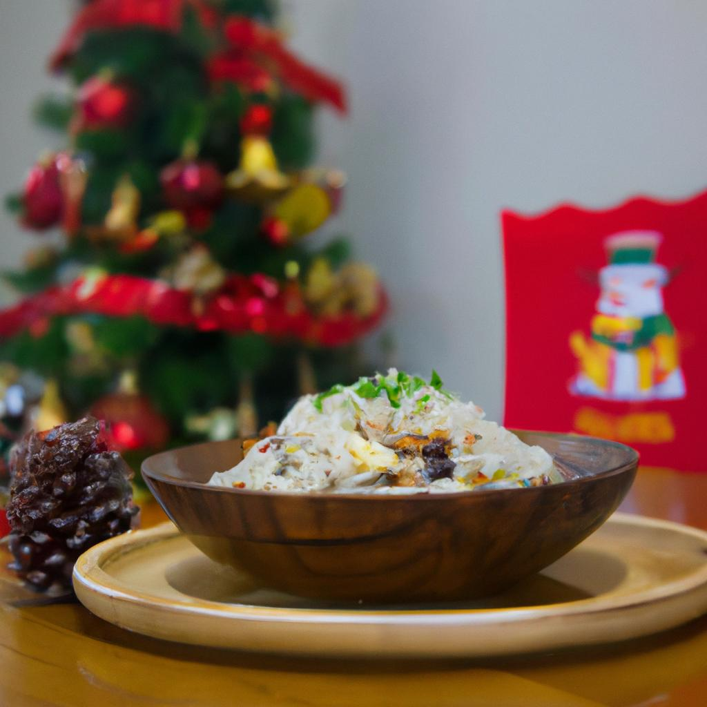 RECEITA DE RISOTO NATALINO COM FRUTAS SECAS