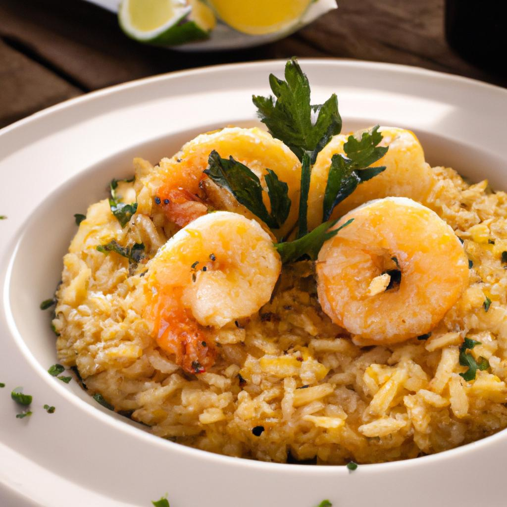 RECEITA RISOTO DE LIMAO SICILIANO COM CAMARAO GRELHADO