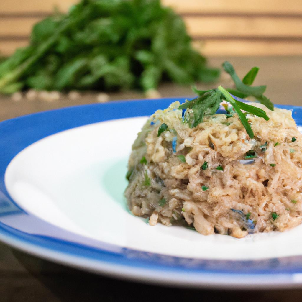 RECEITA RISOTO DE MIGNON COM GORGONZOLA E RUCOLA