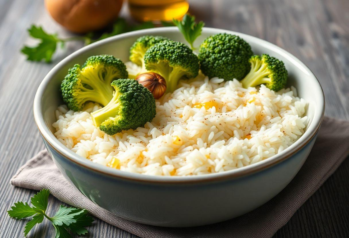Receita de Arroz Com Brócolis e Alho