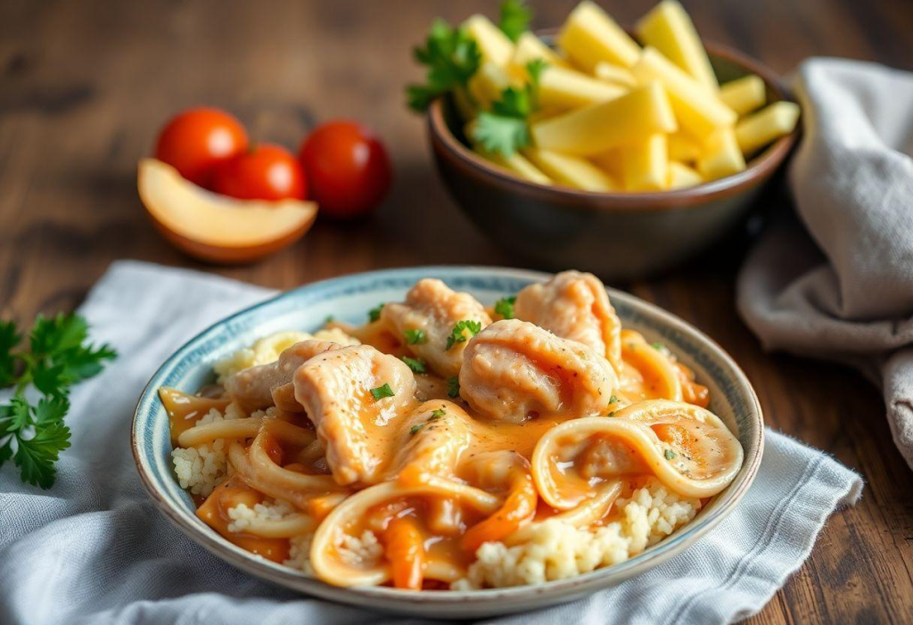 Receita de Strogonoff de Frango Fácil e Rápido