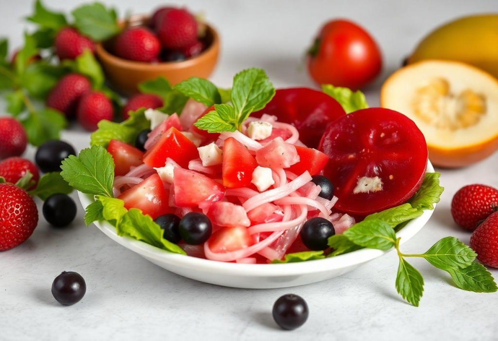 Salada De Espinafre Com Morango E Nozes