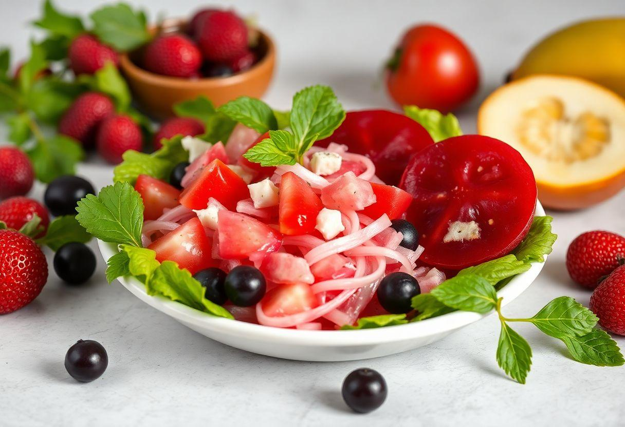 Salada De Espinafre Com Morango E Nozes
