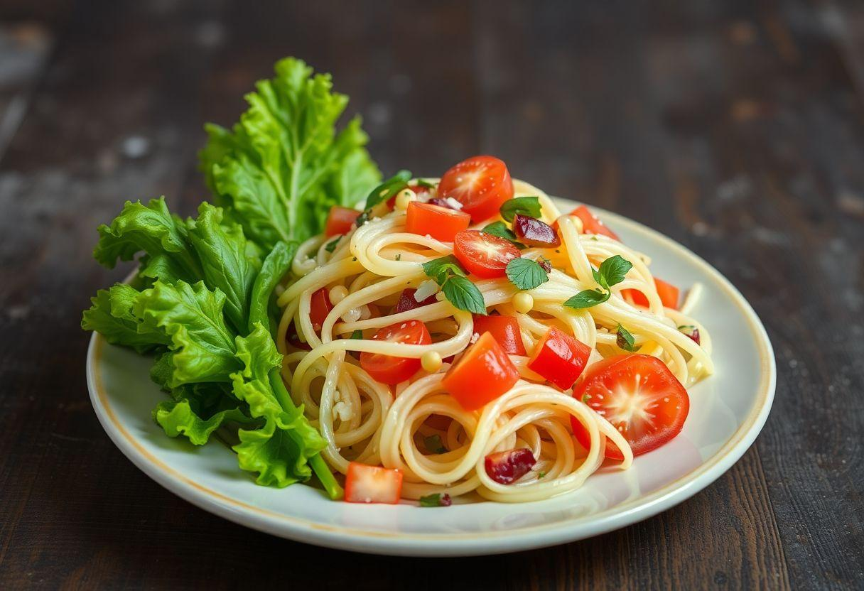 Salada De Espinafre Cru Com Manga