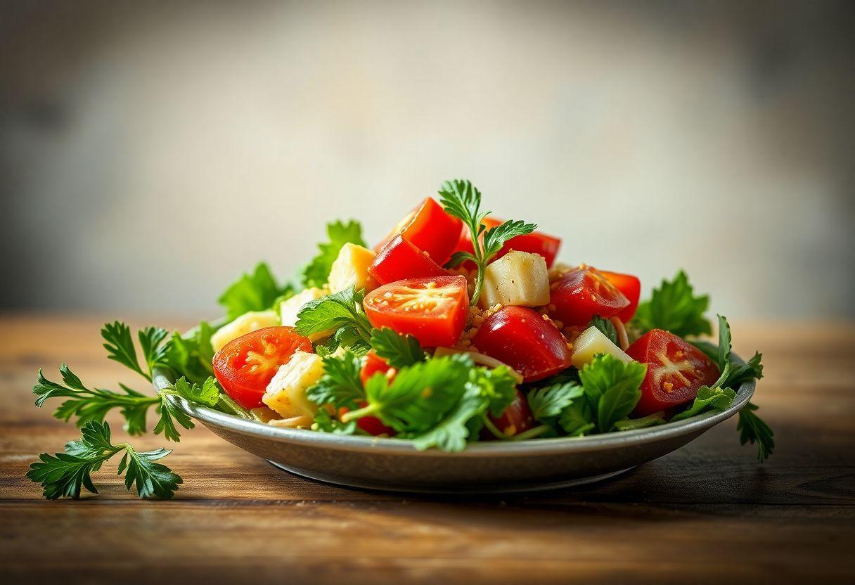 Salada Morna De Espinafre E Cogumelos