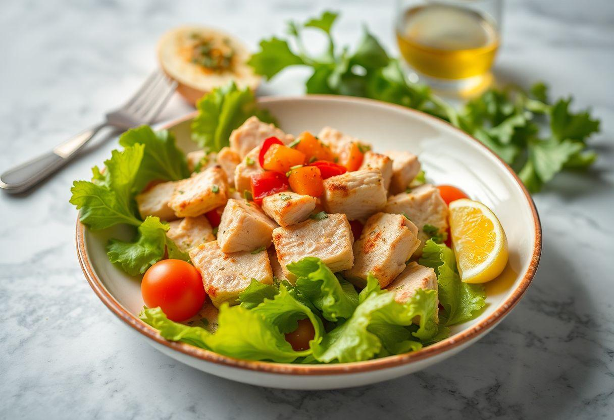 Salada de Frango Desfiado: Jantar Leve e Completo