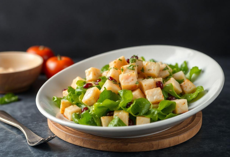 Salada de Grão-de-Bico com Bacalhau: Perfeita para Sexta-feira Salada de Grão-de-Bico com Bacalhau: Perfeita para Sexta-feira