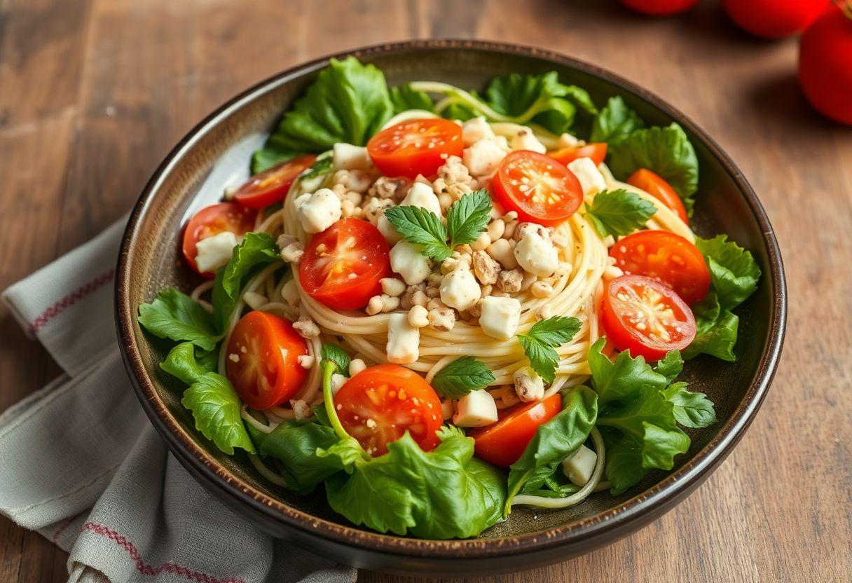 Salada de Macarrão com Atum e Maionese