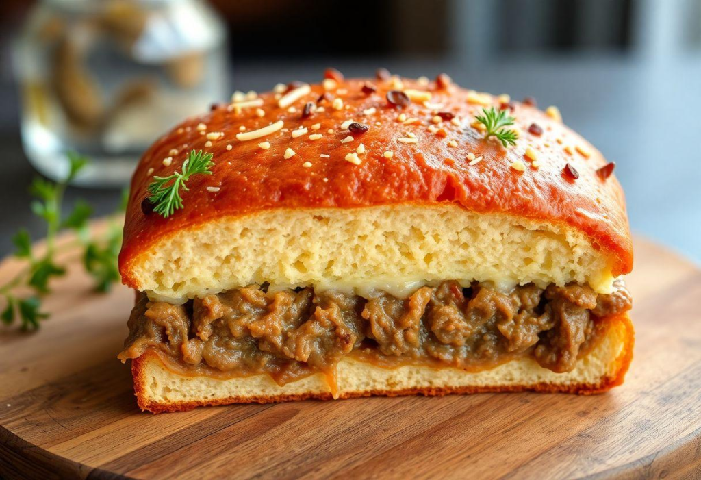 Torta Madalena De Carne Moída Com Espinafre