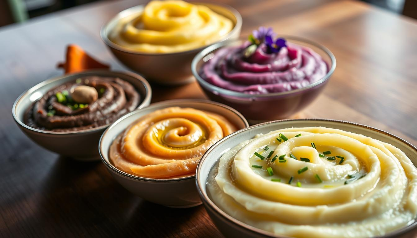 variações de purê