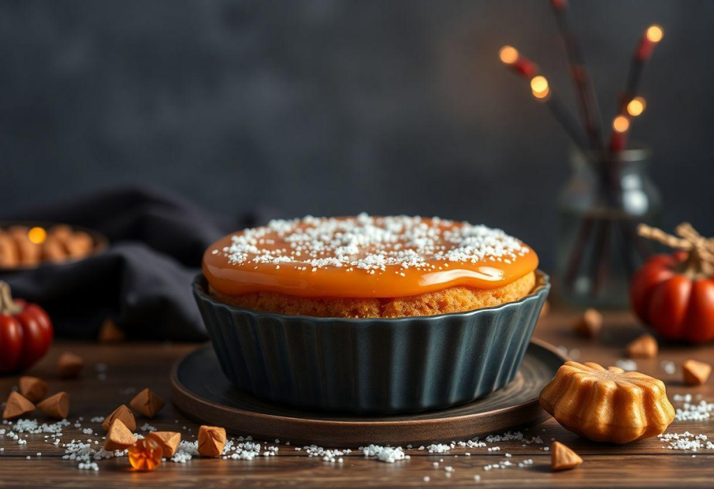 Pudim De Baunilha Com Calda De Caramelo Simples