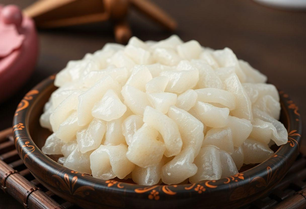 Pudim De Feijão Doce Típico Asiático