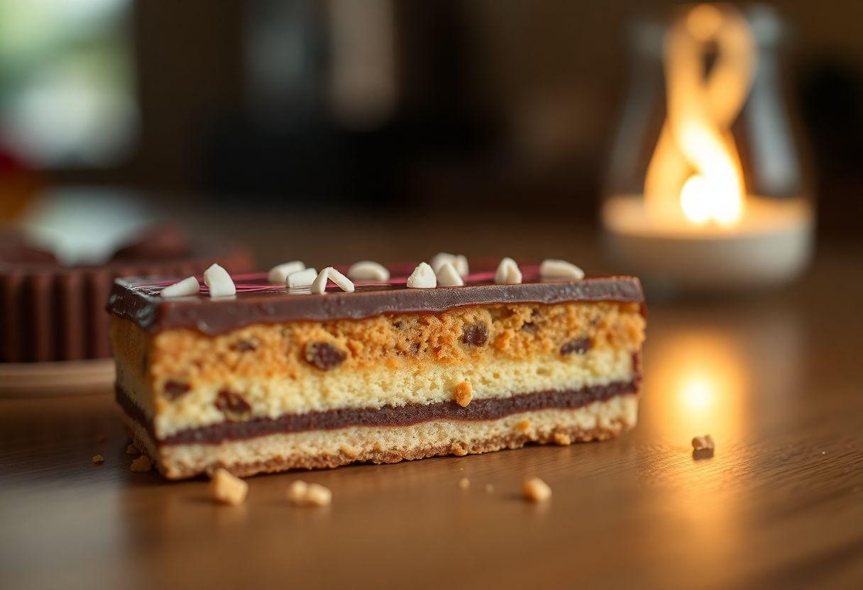 Pudim De Kitkat Com Base De Biscoito