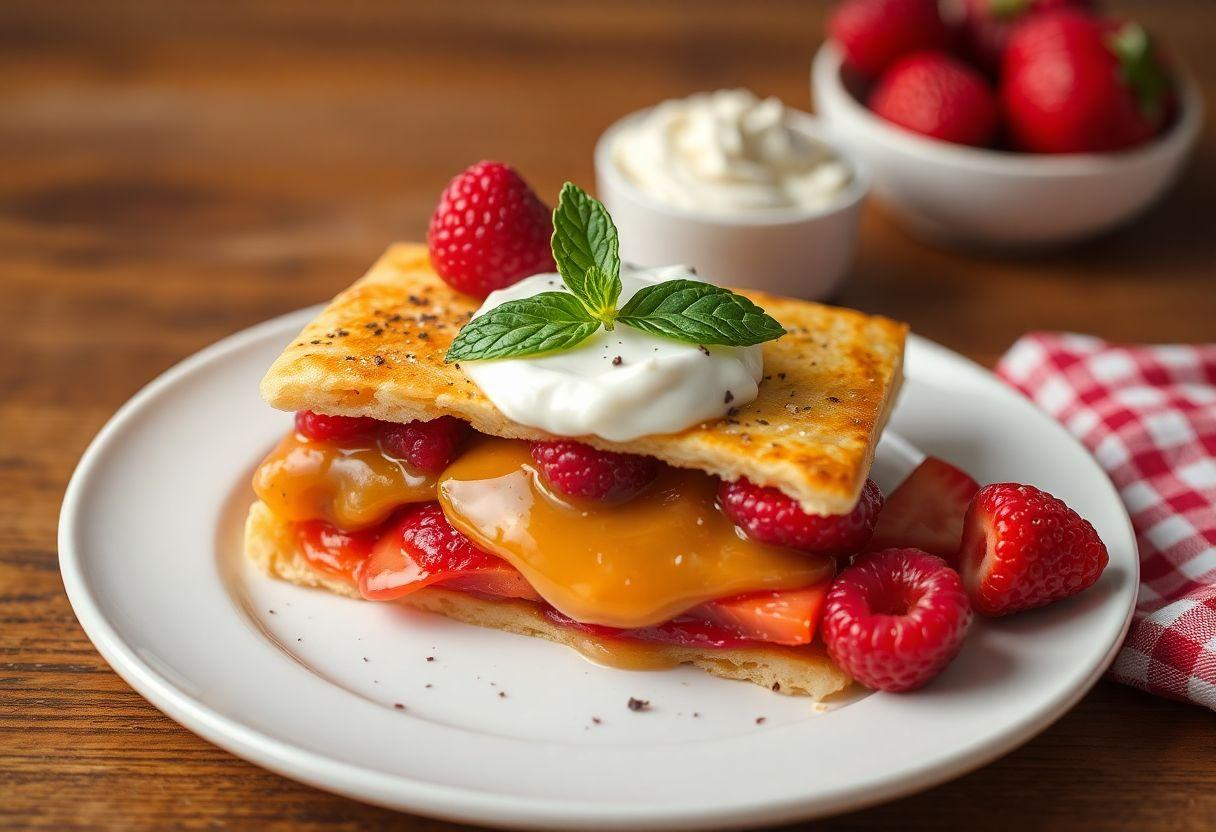 Receita De Panqueca Americana Doce: Com Mel E Frutas Vermelhas