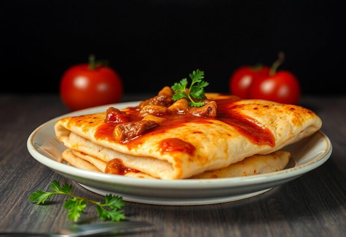 Receita De Panqueca Recheada Com Carne Moída: Molho Ao Sugo