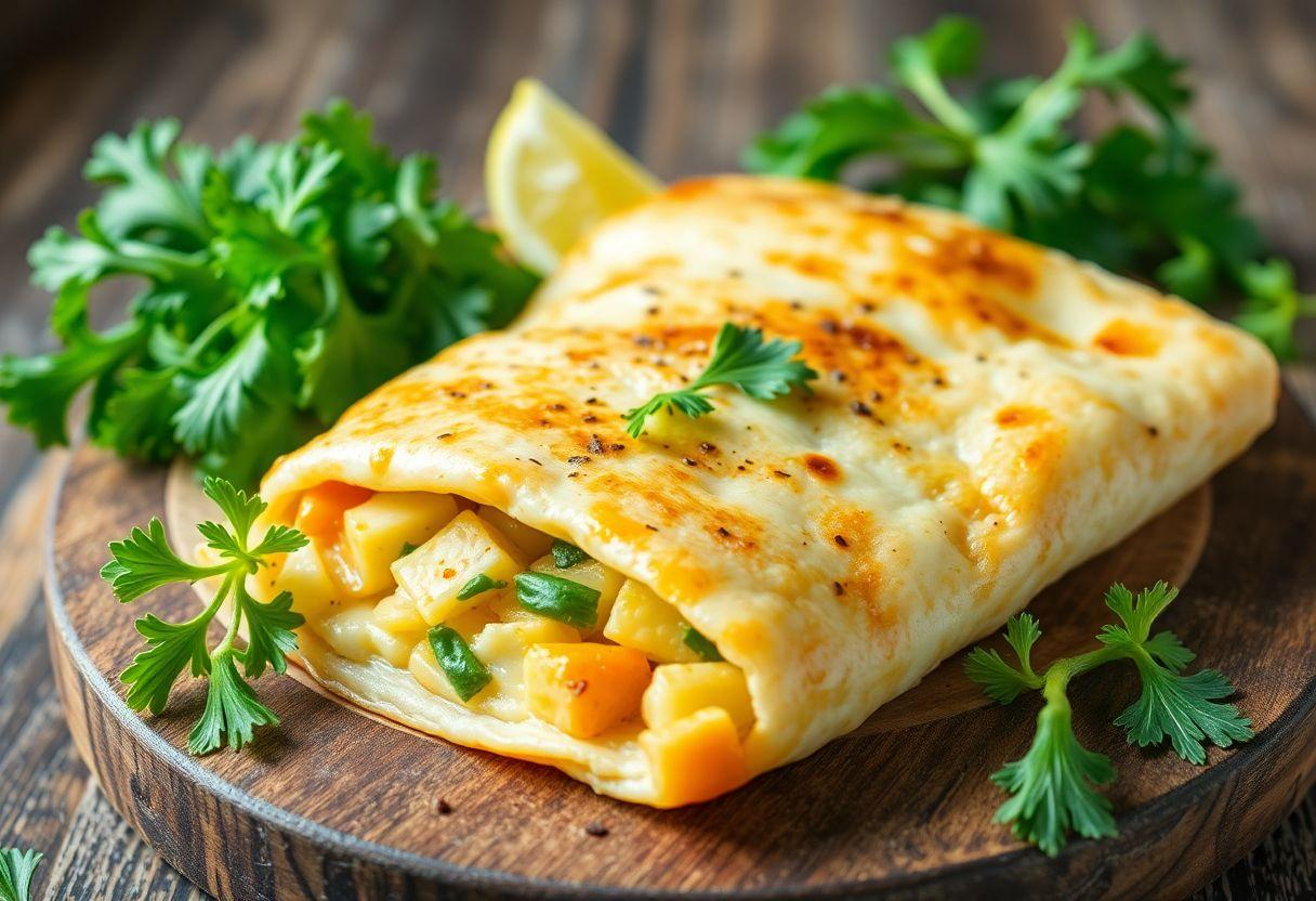 Receita De Panqueca Vegetáriana: Queijos E Vegetais