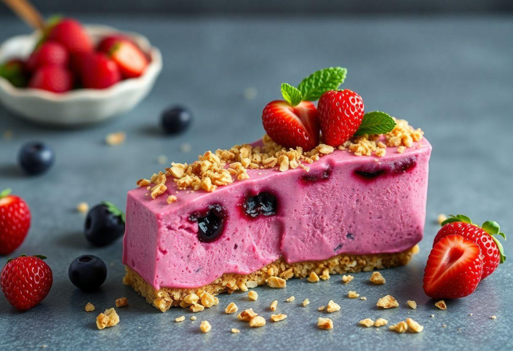 Receita De Pudim De Açaí Com Granola