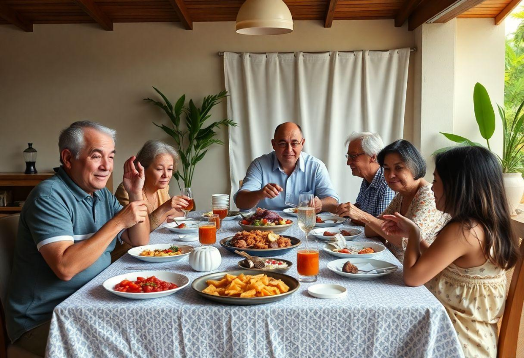 Receita De Panqueca Para 7 Pessoas: Família Reunida