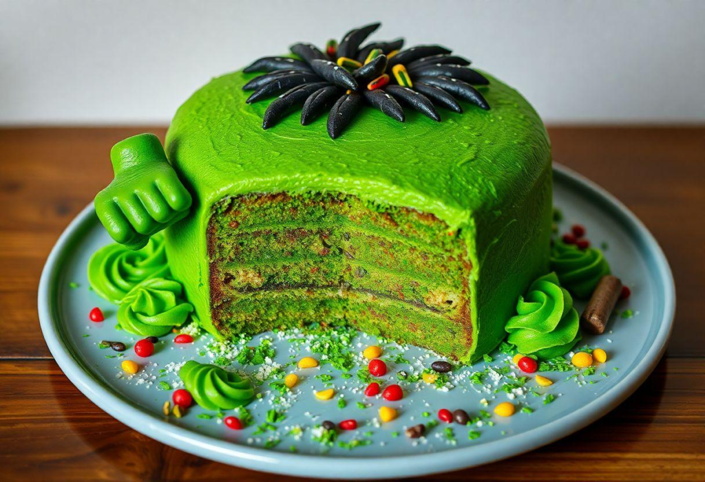 RECEITA DE BOLO HULK: UMA OPÇÃO DIVERTIDA PARA FESTAS INFANTIS