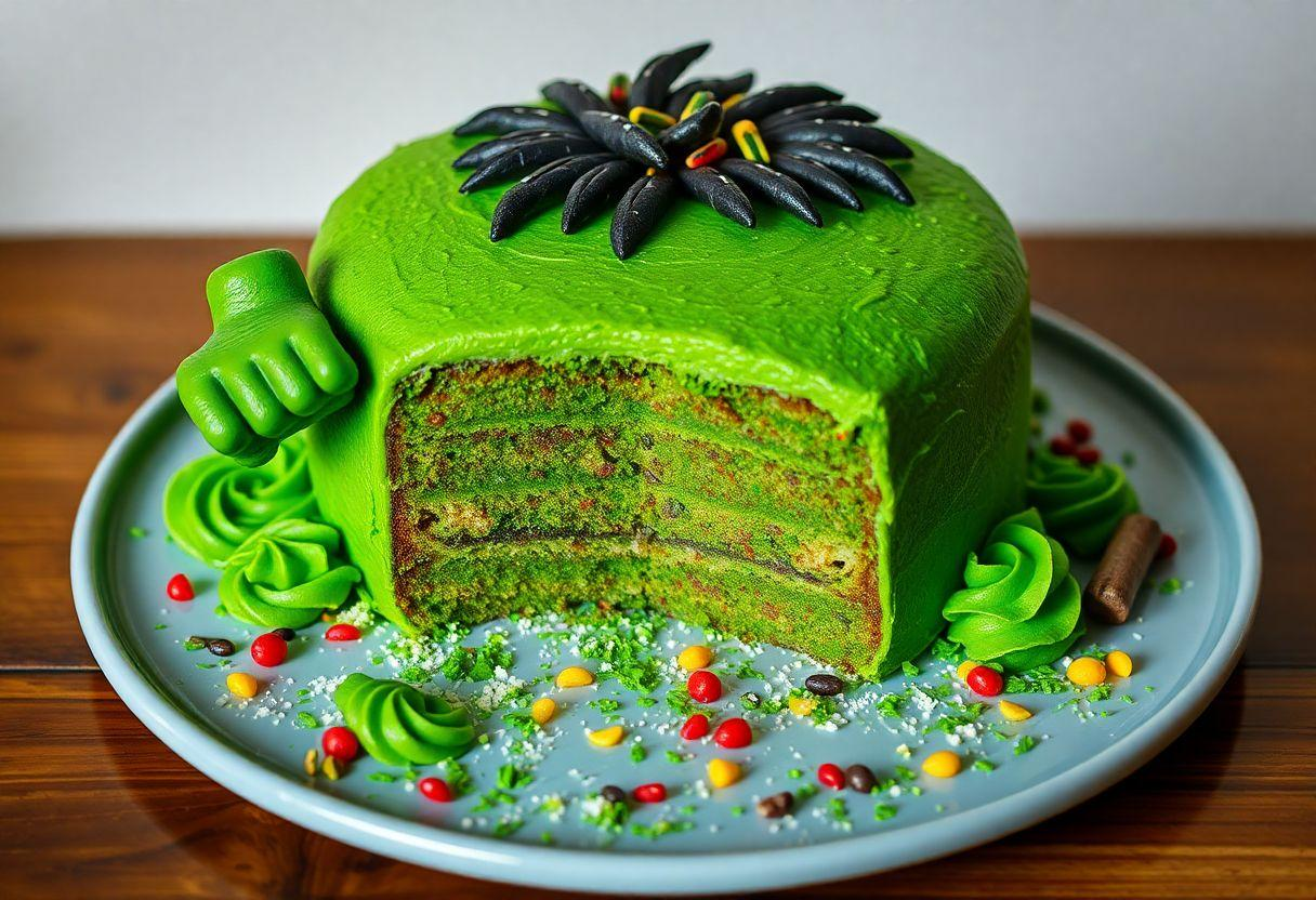 RECEITA DE BOLO HULK: UMA OPÇÃO DIVERTIDA PARA FESTAS INFANTIS