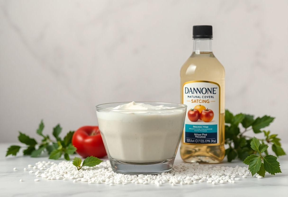 RECEITA COM DANONE NATURAL MOLHO PARA SALADA APETITOSO E LEVE