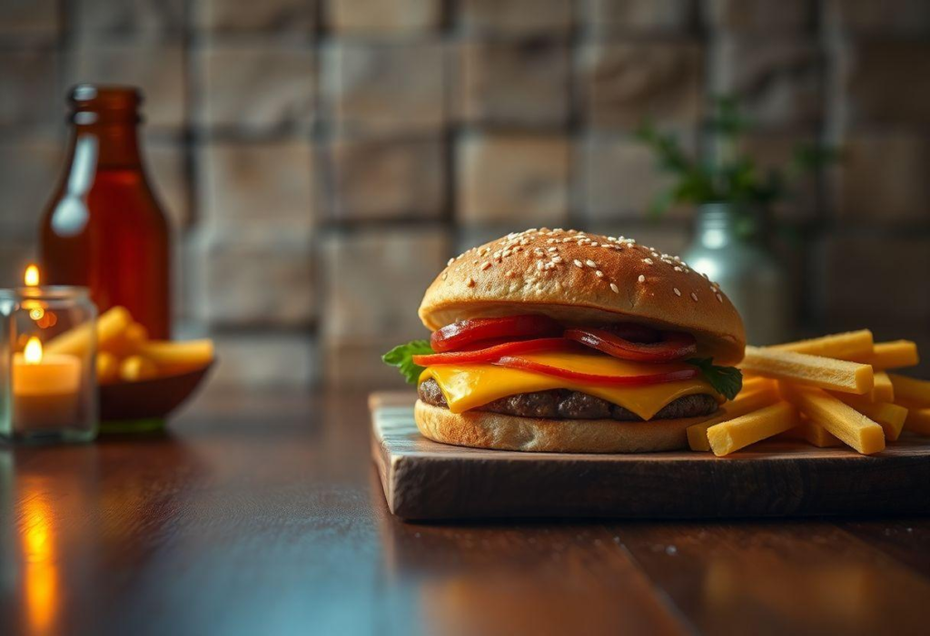RECEITA COM HAMBURGUER PARA JANTAR LANCHE COMPLETO COM QUEIJO PROVOLONE
