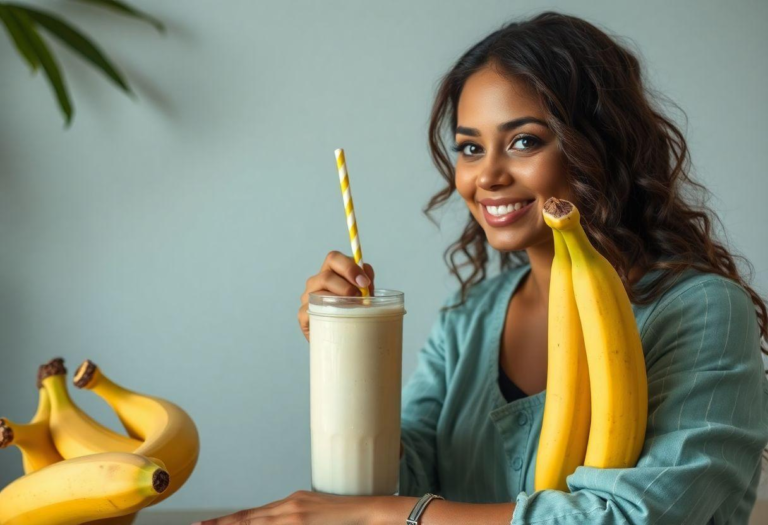 RECEITA COM IOGURTE NATURAL E BANANA SHAKE NUTRITIVO POS TREINO RECEITA COM IOGURTE NATURAL E BANANA SHAKE NUTRITIVO POS TREINO